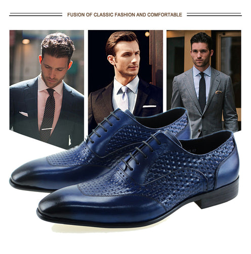 Italian Genuine Leather Oxford Shoes